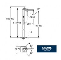 GROHE EUROCUBE BAÑERA DE PIE